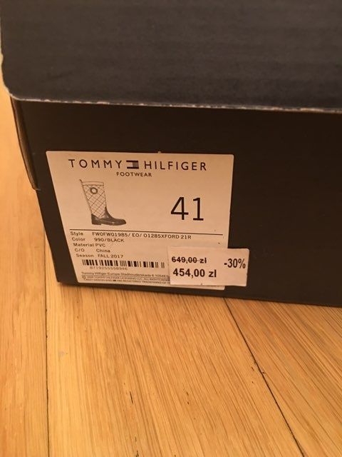 Kalosze Tommy Hilfigera