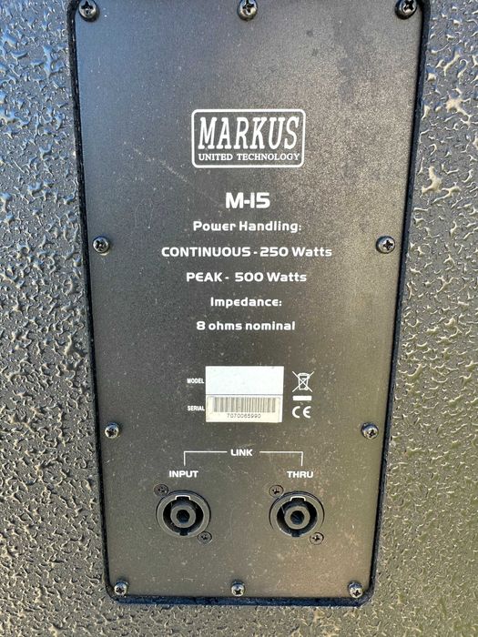 Комплект музичної апаратури Markus 500 Вт. Колонки, стійки, підсилювач
