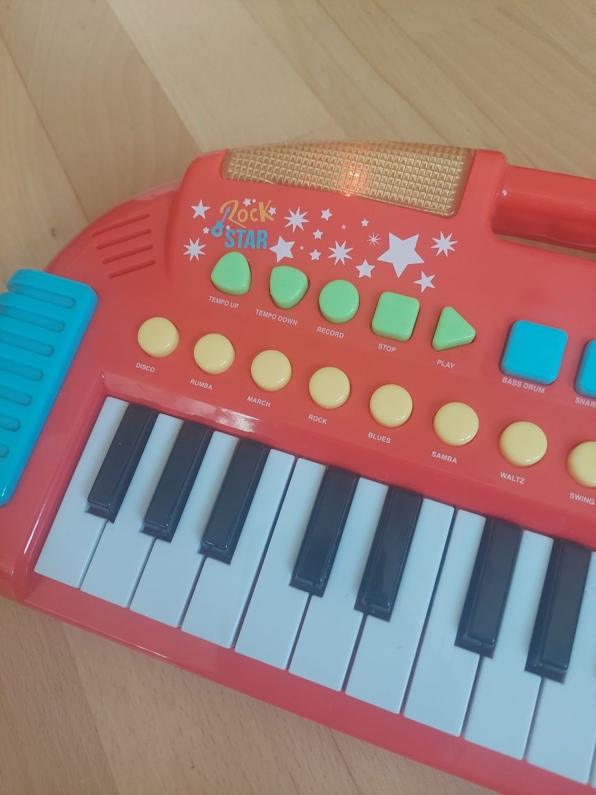Edukacyjne Pianinko Rock Star Carousel Keyboard dla dzieci