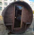 Sauna ogrodowa WOLA BECZKA 240 cm zestaw do samodzielnego montażu