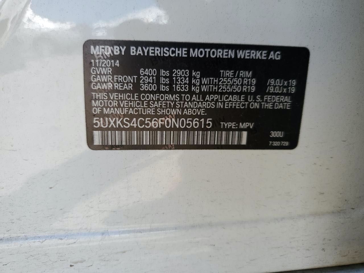 BMW X5 Xdrive35D 2015