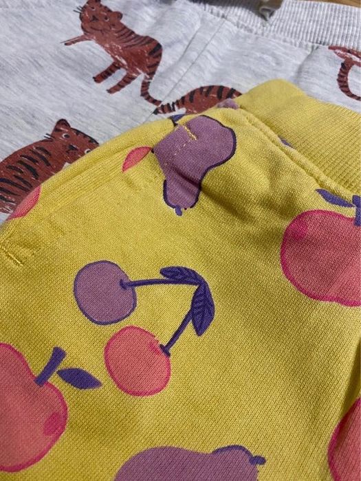 Spodnie niemowlęce 2-pack Cool Club 74 cm | kolorowe, wiśnie, tygrysy