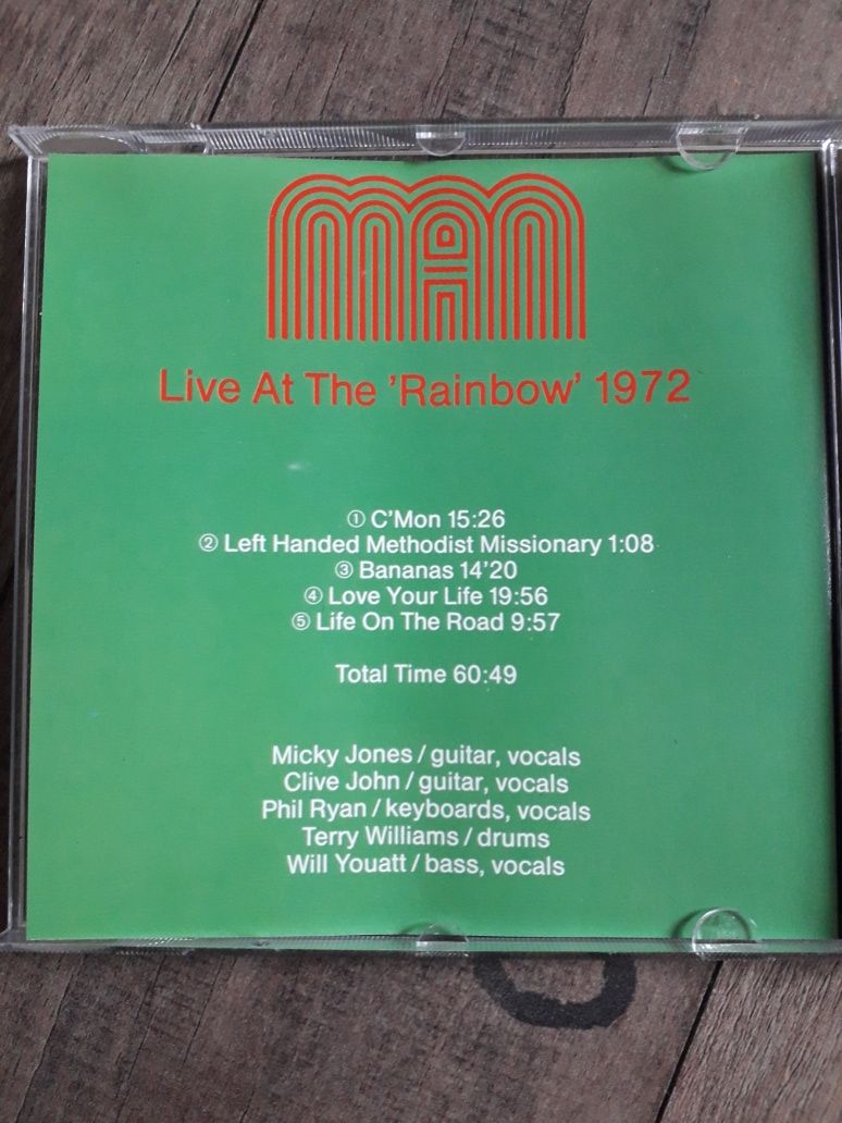 Niezapomniane koncerty  MAN- Live At The Rainbow. 1972.