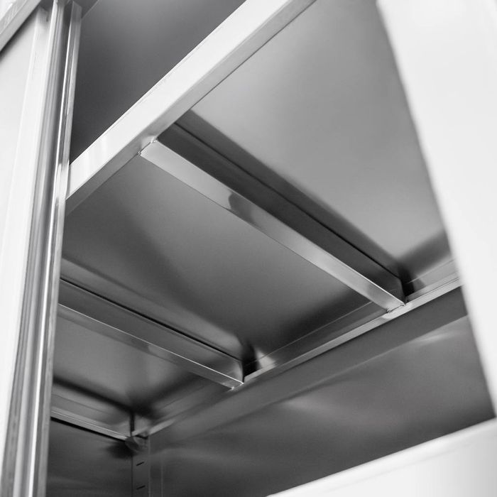 Szafa gastronomiczna przelotowa Mega-M 2-drzwiowa 80x50x200 cm stal