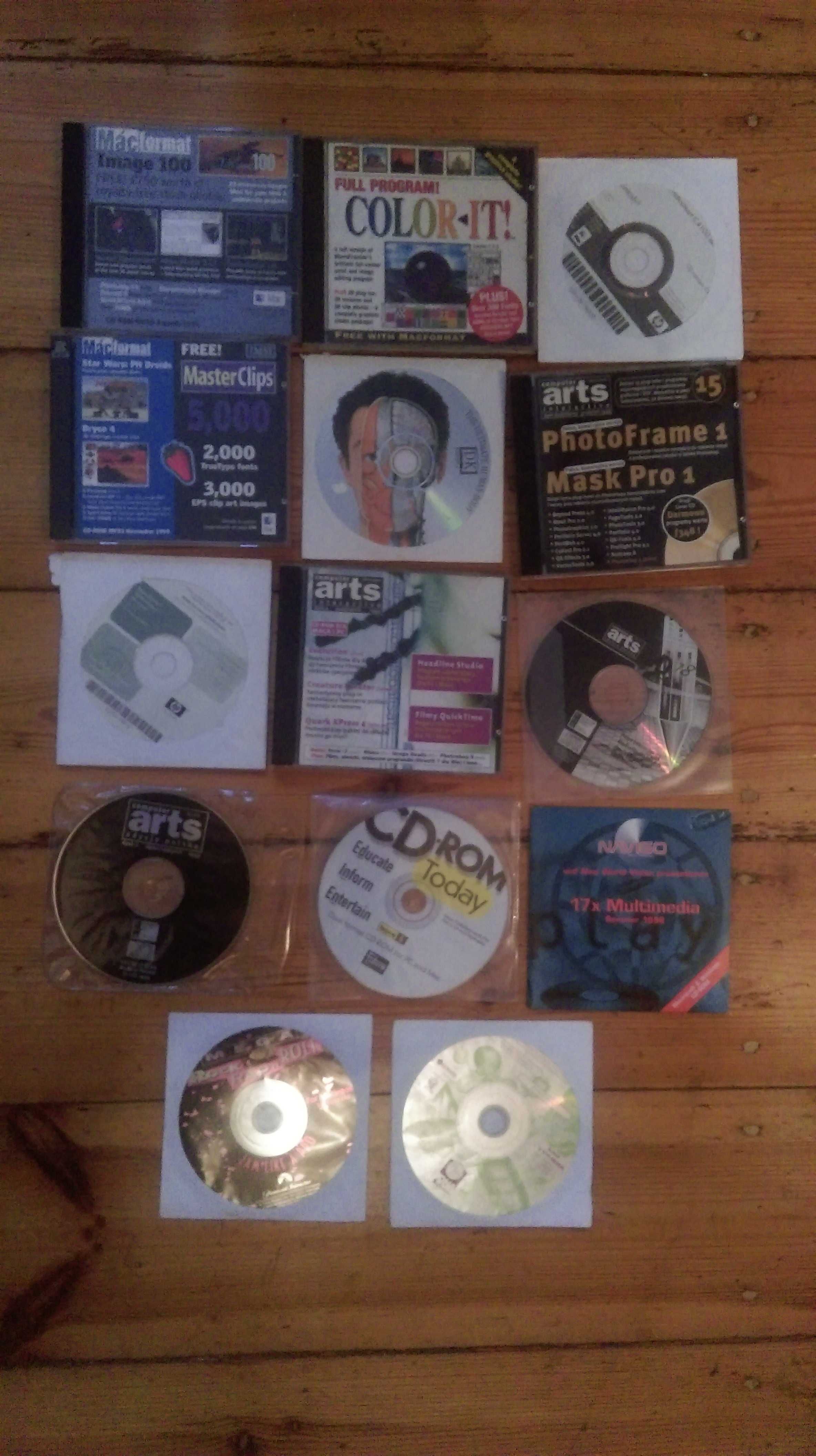 Macintosh Apple Vintage CD, Mac Format itp. 15 sztuk