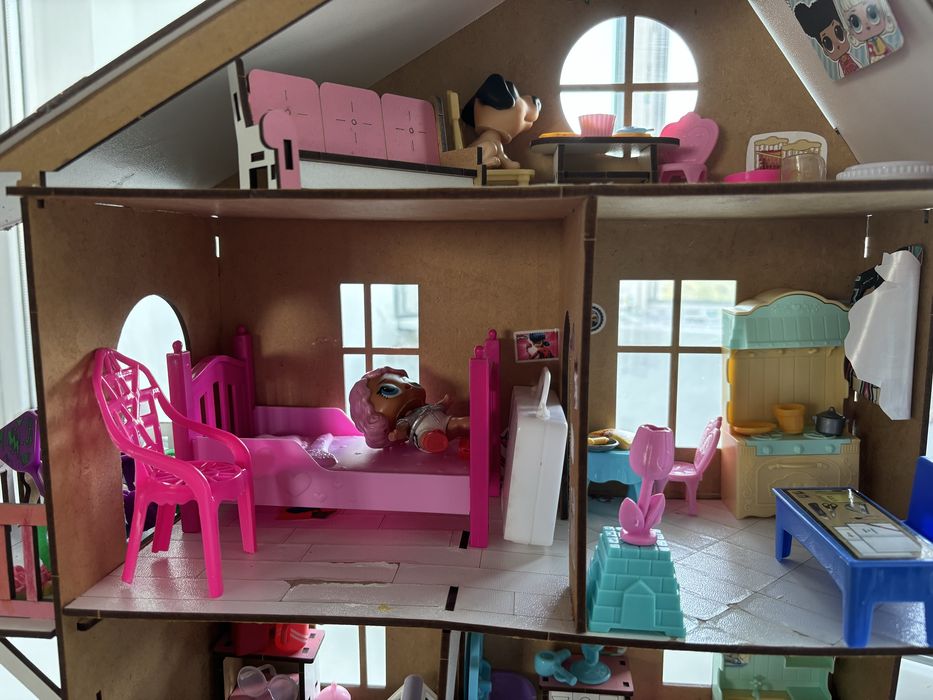 Ляльковий будинок з меблями .Ідеальний подарунок для дитини!