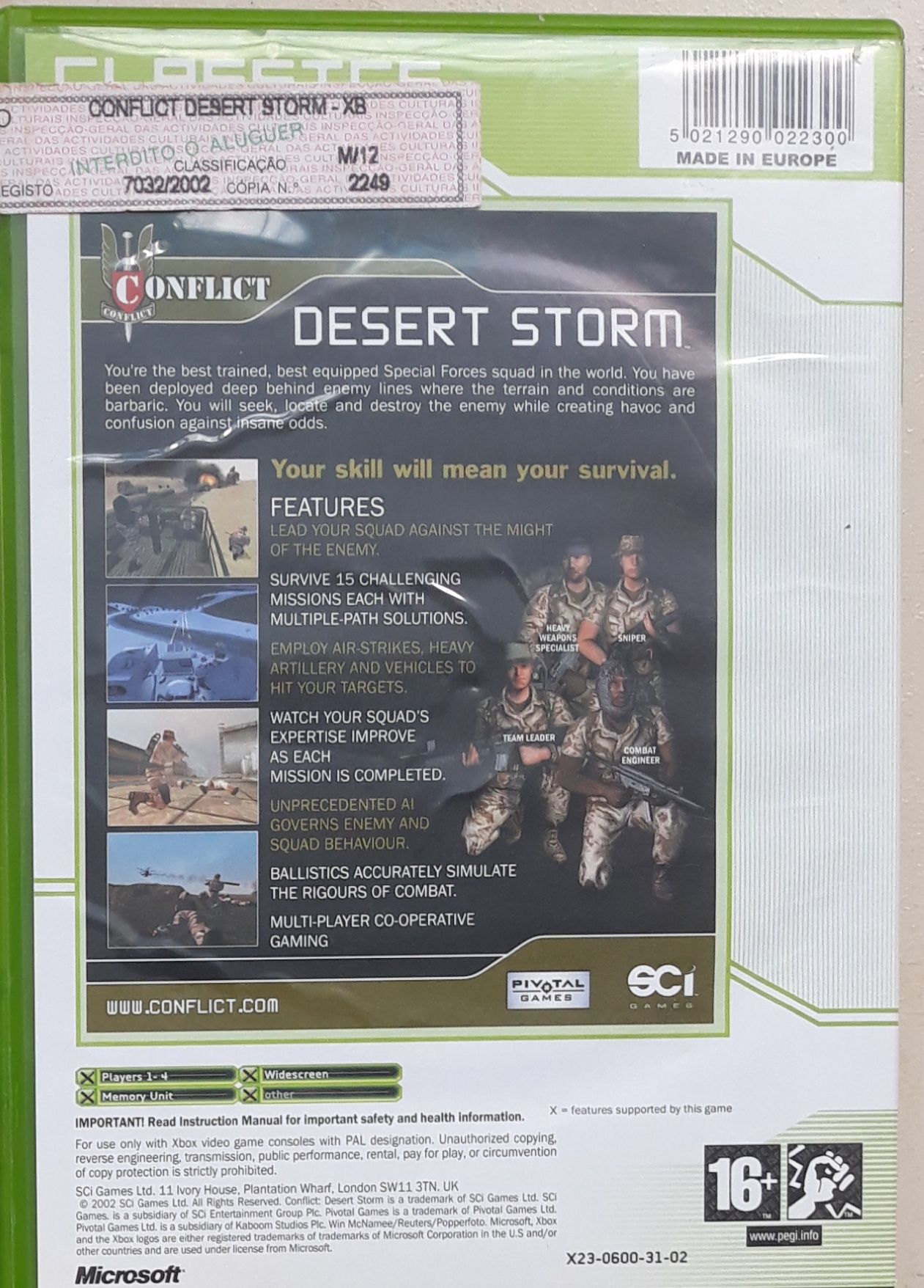 Conflict Desert Storm Xbox