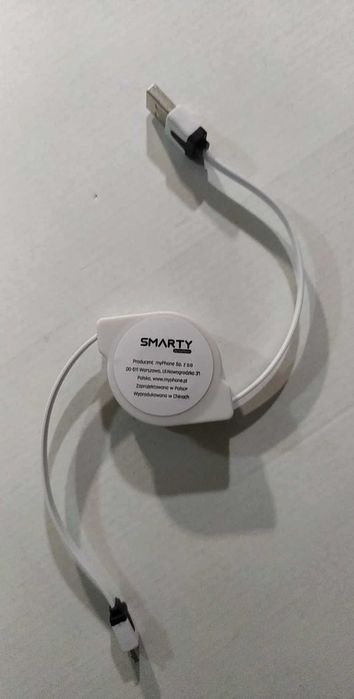 Zwijany Regulowany Kabel USB - Micro USB zestaw 3 szt