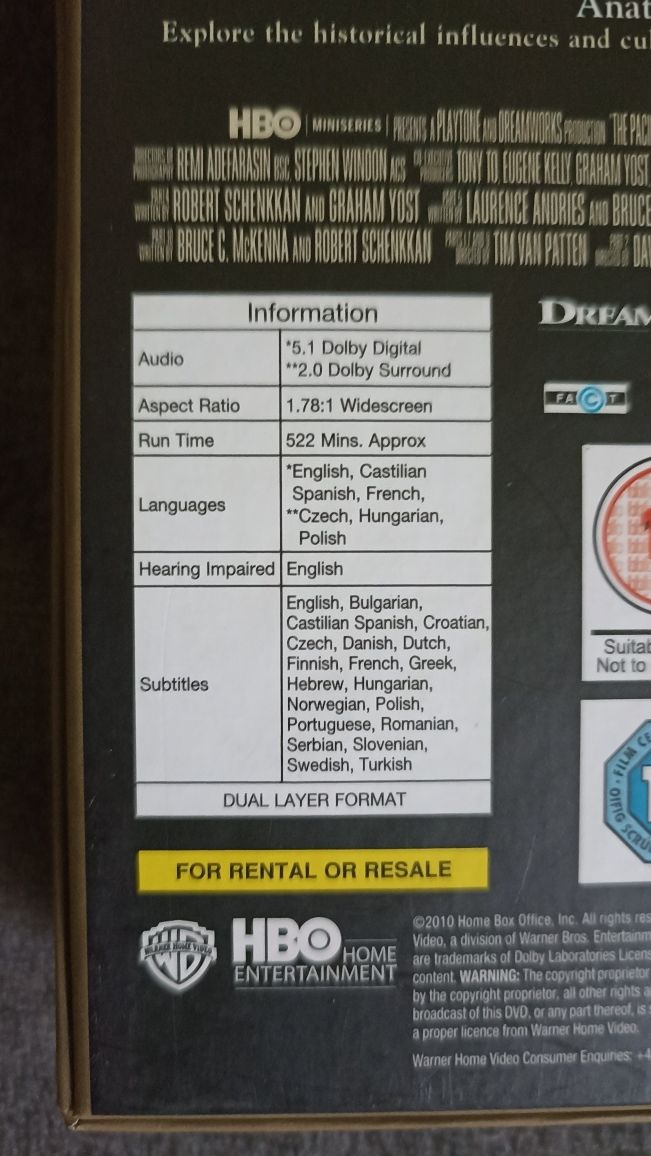 Pacyfik serial na DVD