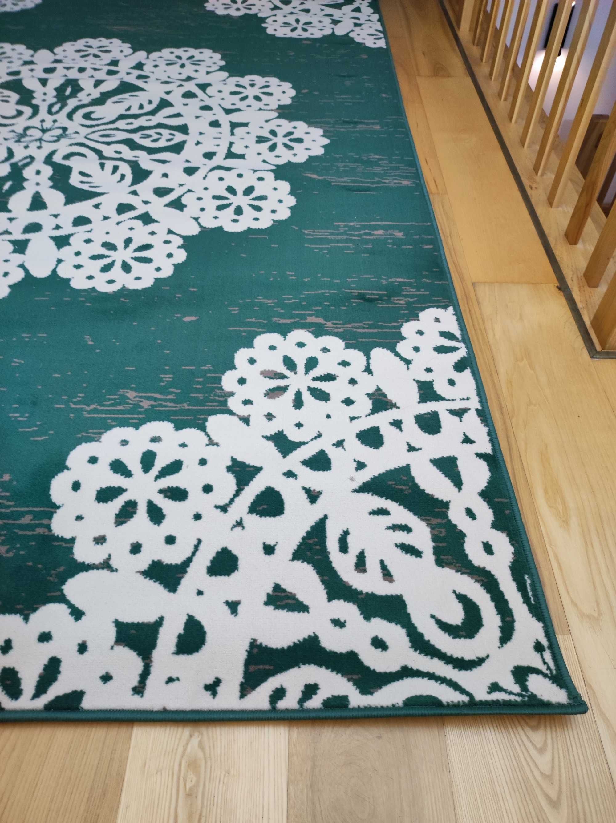 Zielony dywan z białym wzorem, 200x290, nowy HanseHome