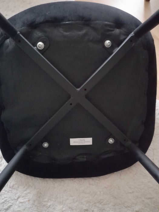 4 krzesla welurowe homla