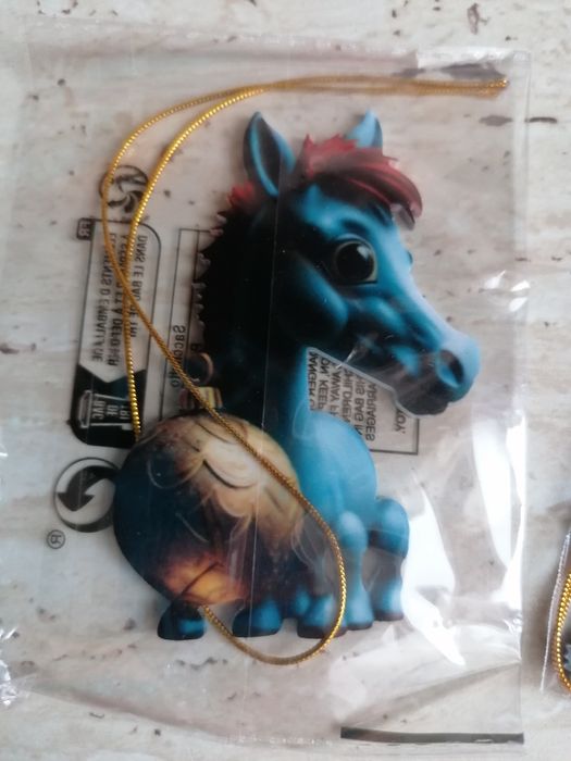 Zawieszki akrylowe świąteczne koniki