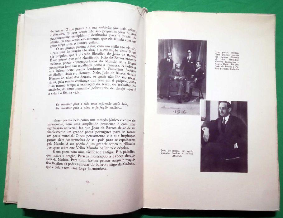 Homenagem a João de Barros, 1ª edição (1952), raro