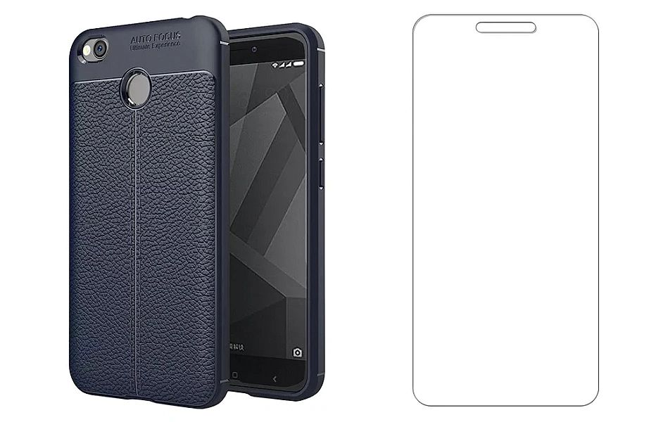 Etui ochronne + szkło hartowane do Xiaomi Redmi 4x