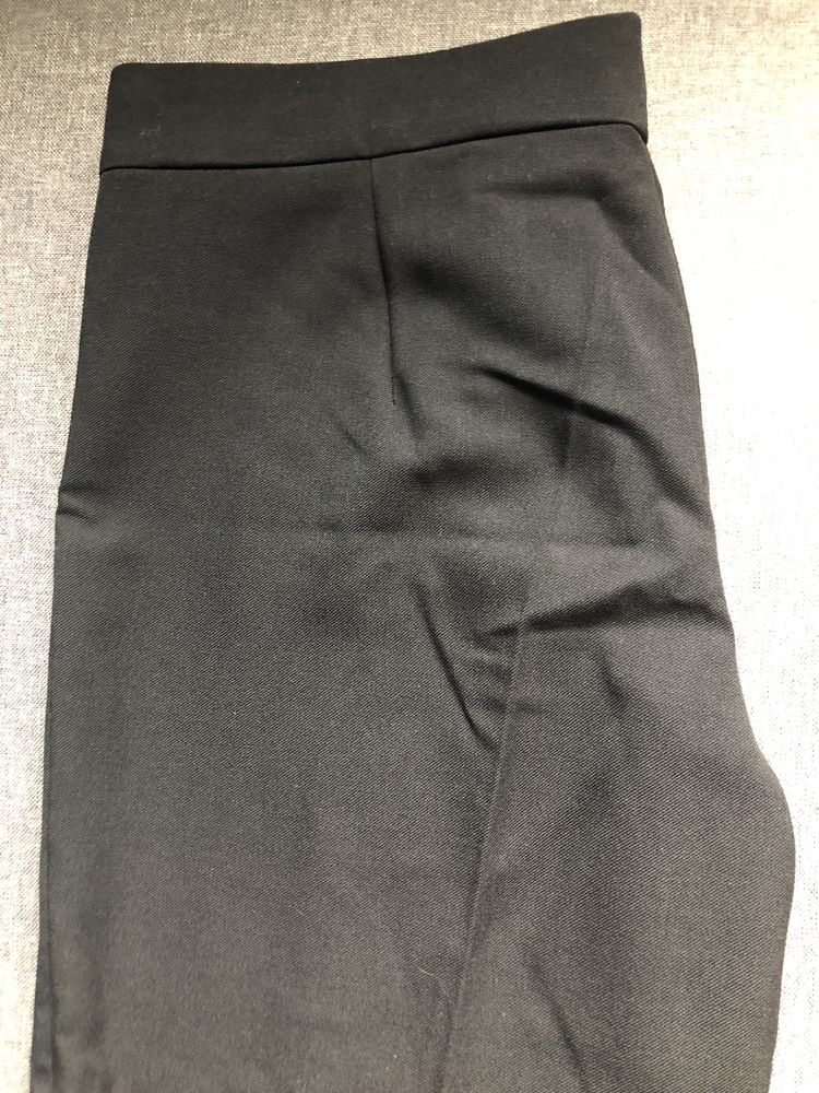 Zara wide leg rozszerzane spodnie dzwony szerokie nogawki