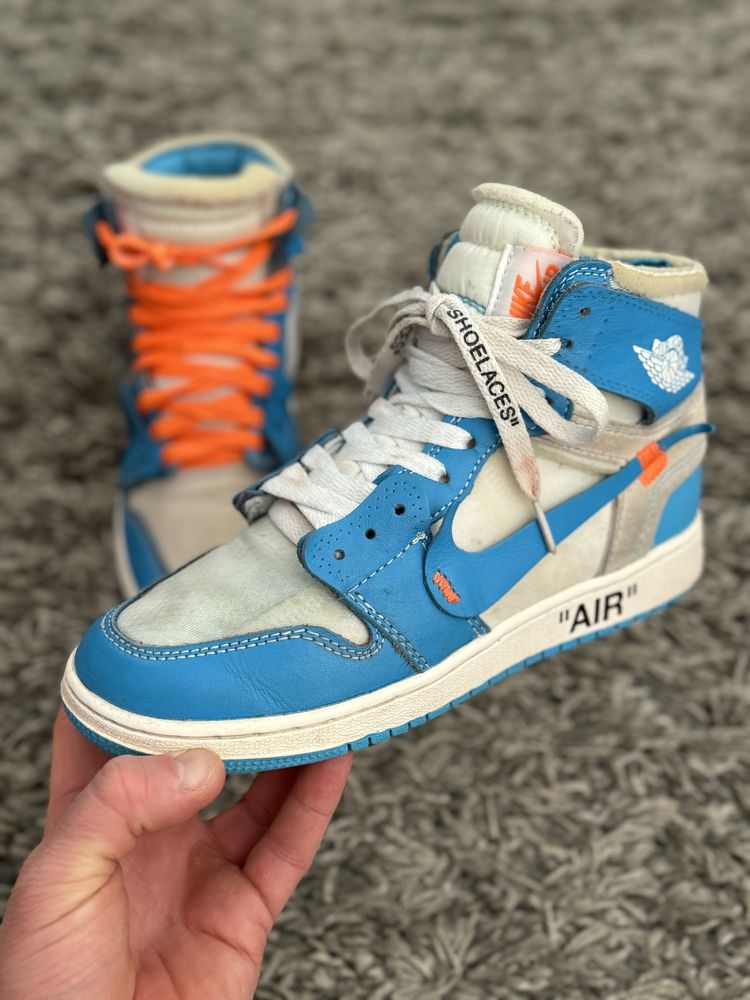Кроссовки  Nike Jordan 1 Retro High Off-White University Blue
