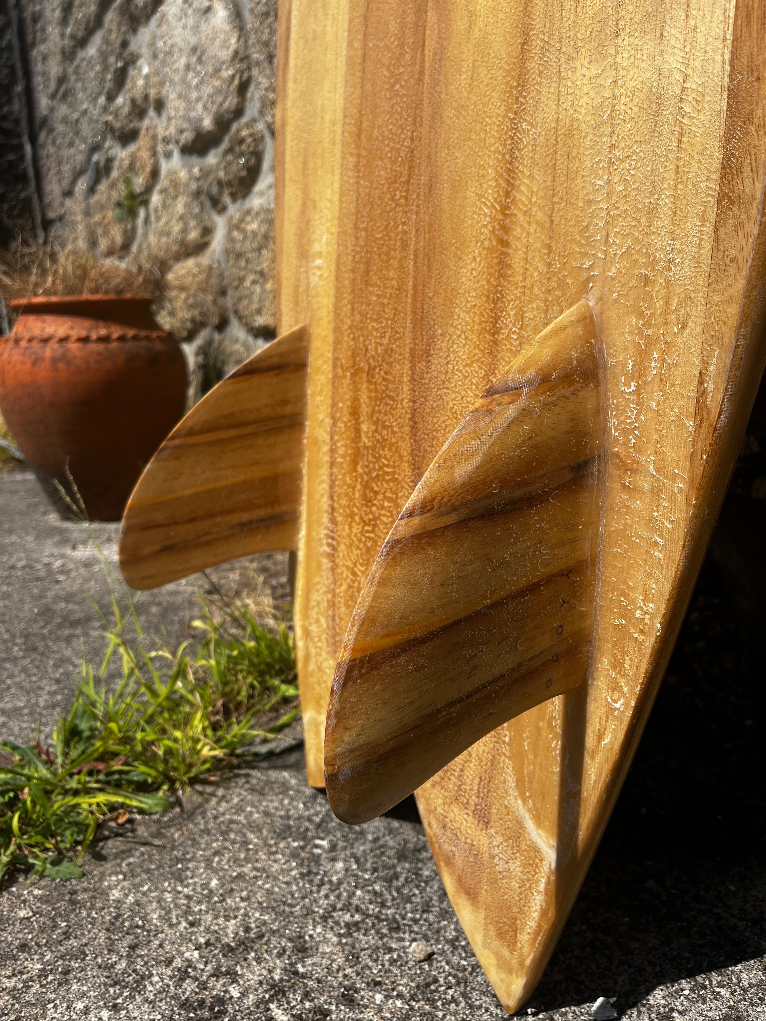 Prancha de Surf Retro Fish 5’7 (oca, de madeira Paulownia)