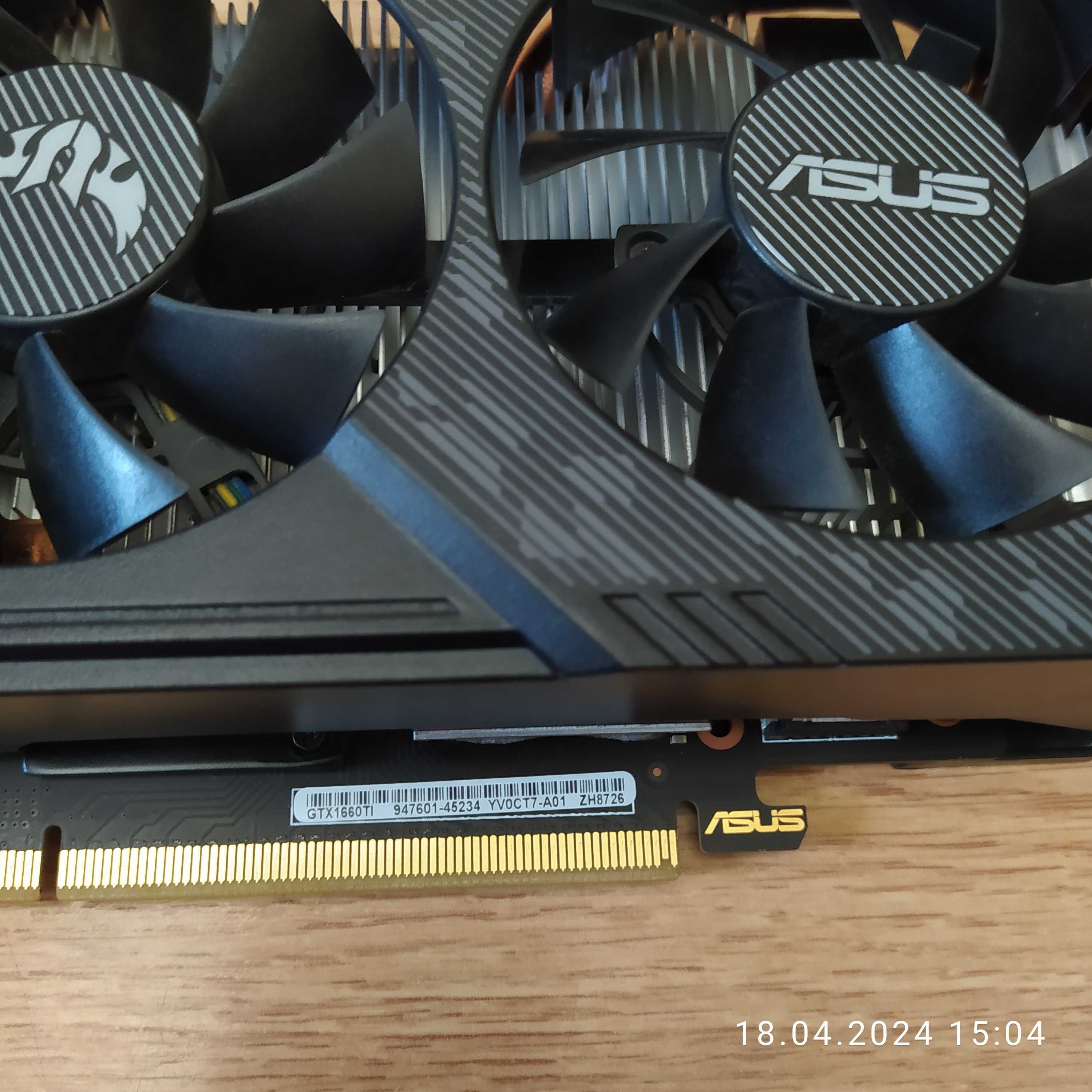 Відеокарта ASUS TUF Gaming GeForce GTX 1660 Ti OC Edition 6GB GDDR6