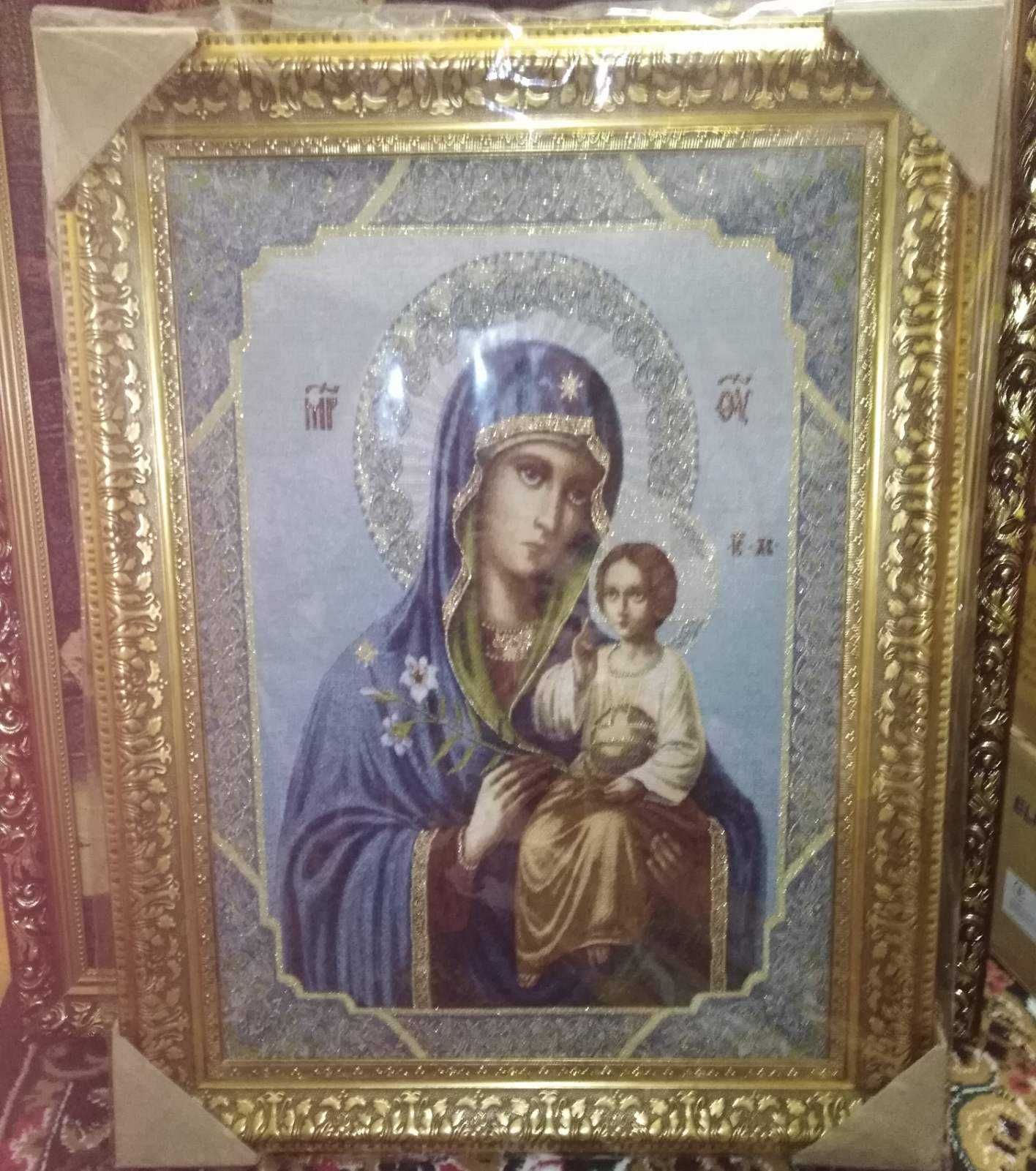 Иконы гобелен большая в рамке  "Неувядаемый Цвет"