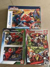 Puzzles Spiderman/Avengers 48/60/100 peças