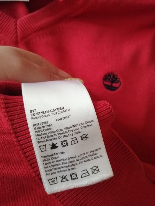 Czerwony sweter Timberland