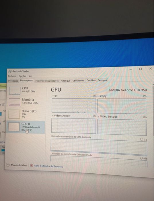 Computador - i3 / gtx 950 / ssd 222gb / 8gb ram
