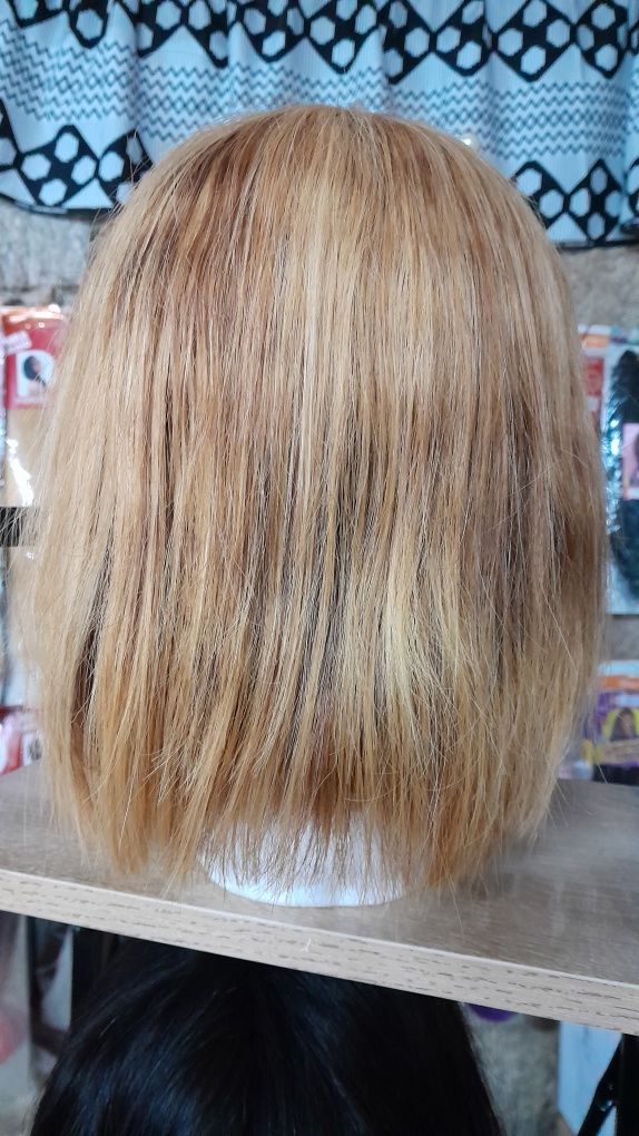 Peruca de cabelo Humano Brazileiro com franja sem front
