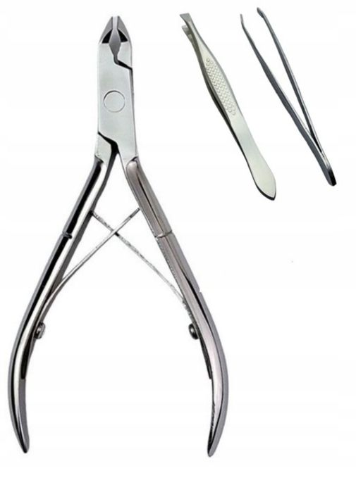 Cążki do skórek+Nożyczki do skórek+pęseta