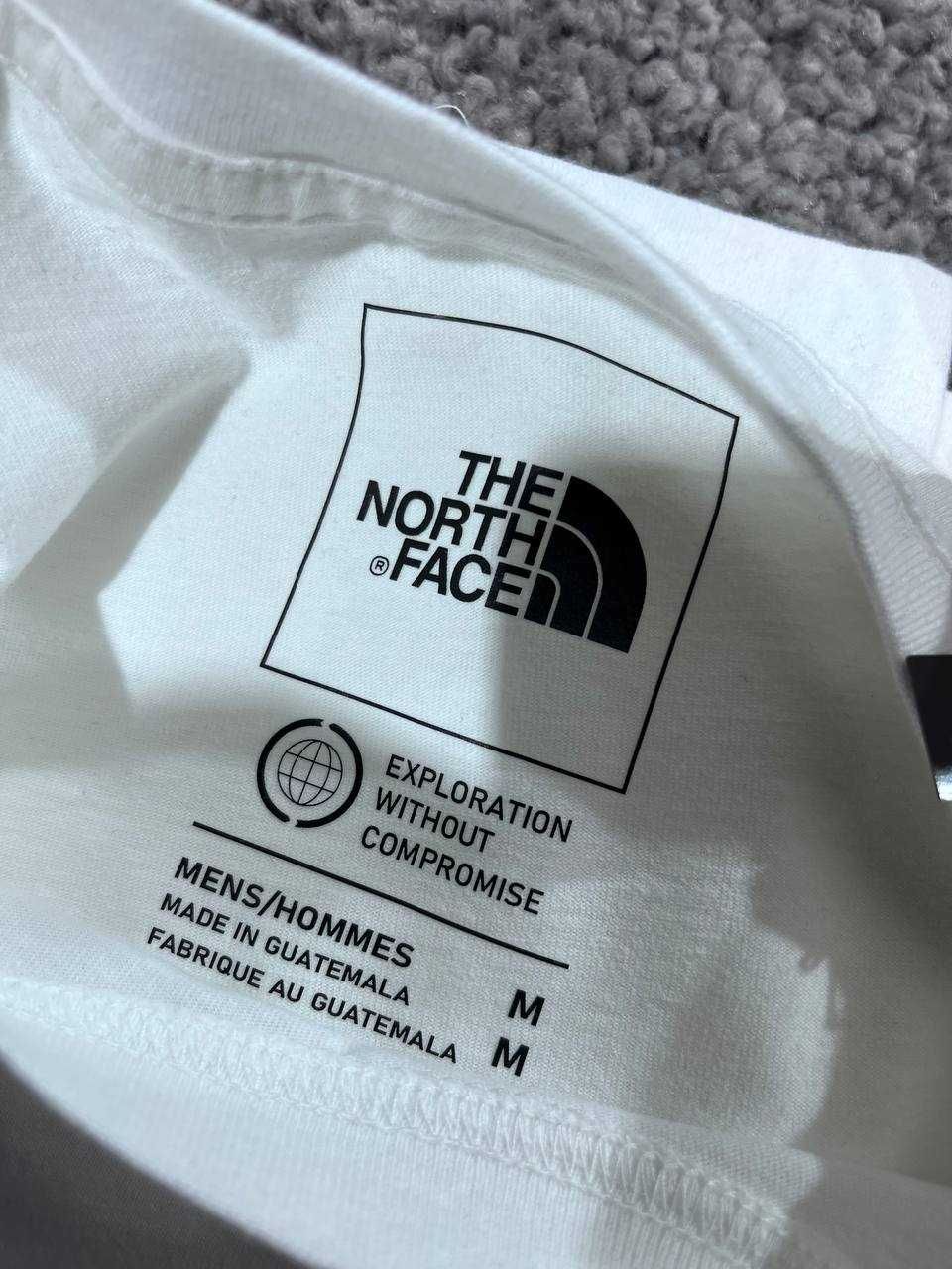 Футболка the north face tnf тнф оригинал горы белая черная надпись