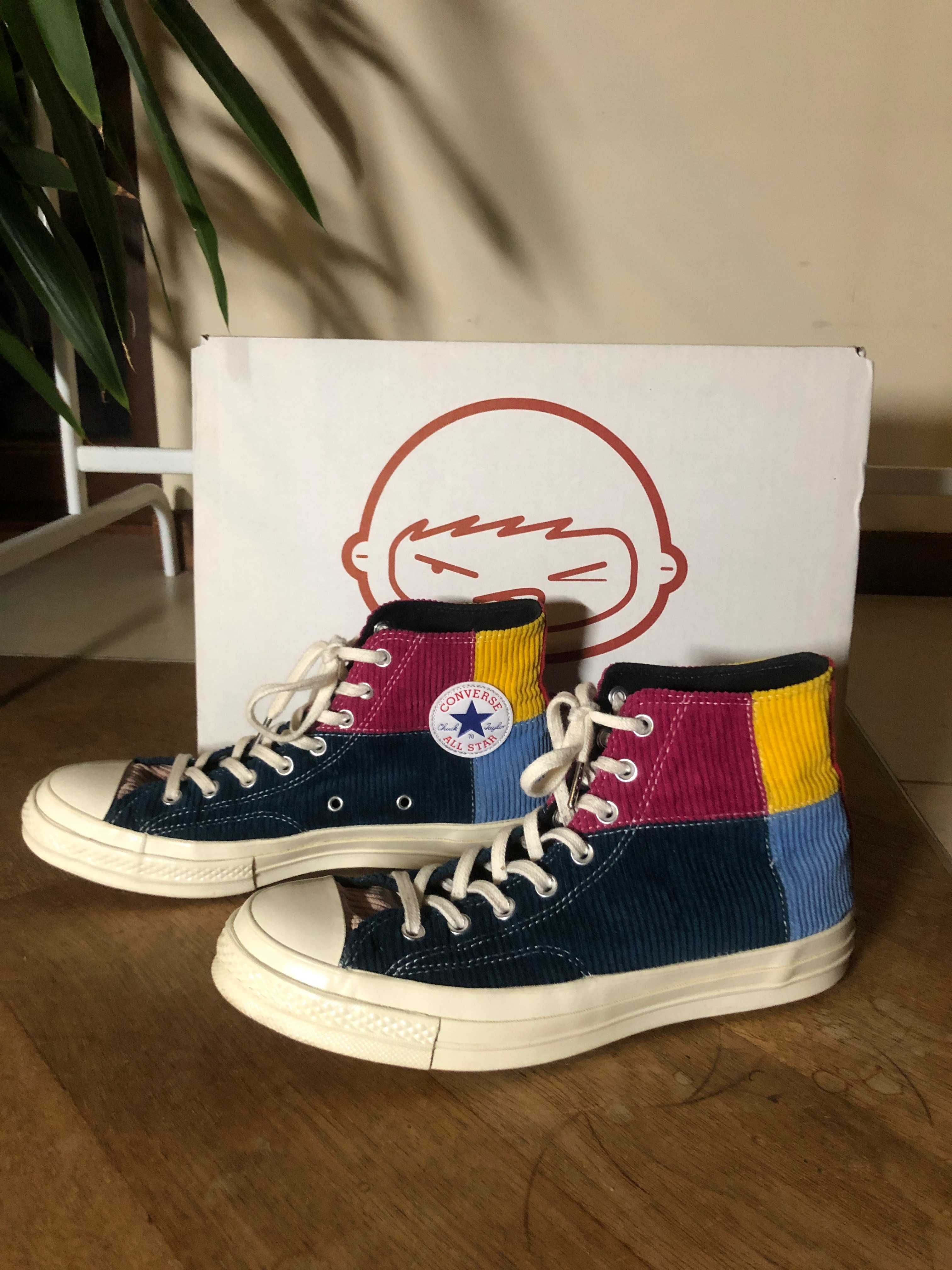 Converse x Offspring EU 44 Chuck Taylor 70 Hi Corduroy Patchwork