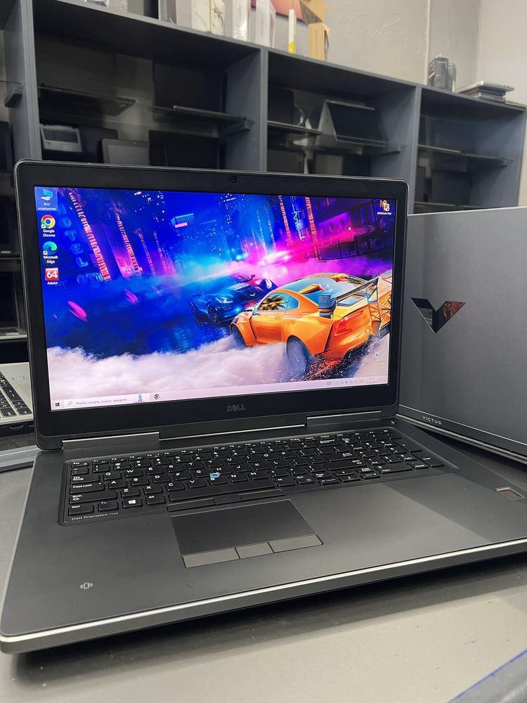 Супер мощный ноутбук с огромным экраном Dell nvidia 8gb.