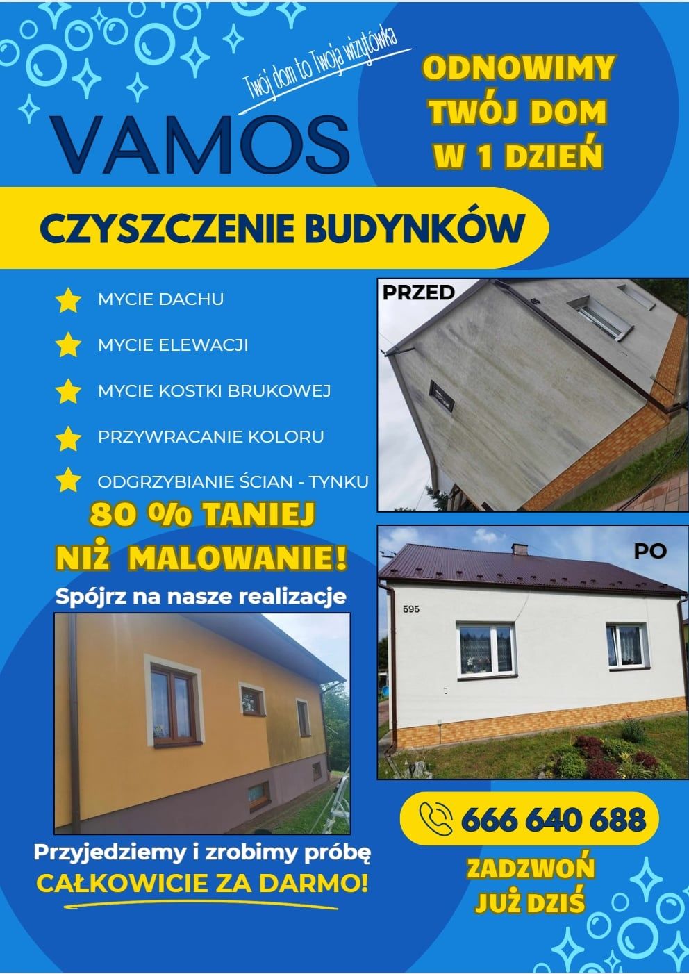 Mycie Elewacji malowanie elewacji mycie dachów malowanie dachów
