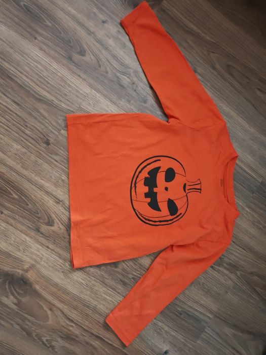 Bluzka r. 116 dynia halloween bluza pomarańczowa bal dyni