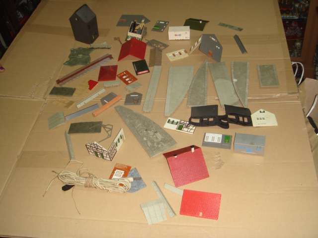 Cidade miniatura pista-comboios antigo original Faller Germany