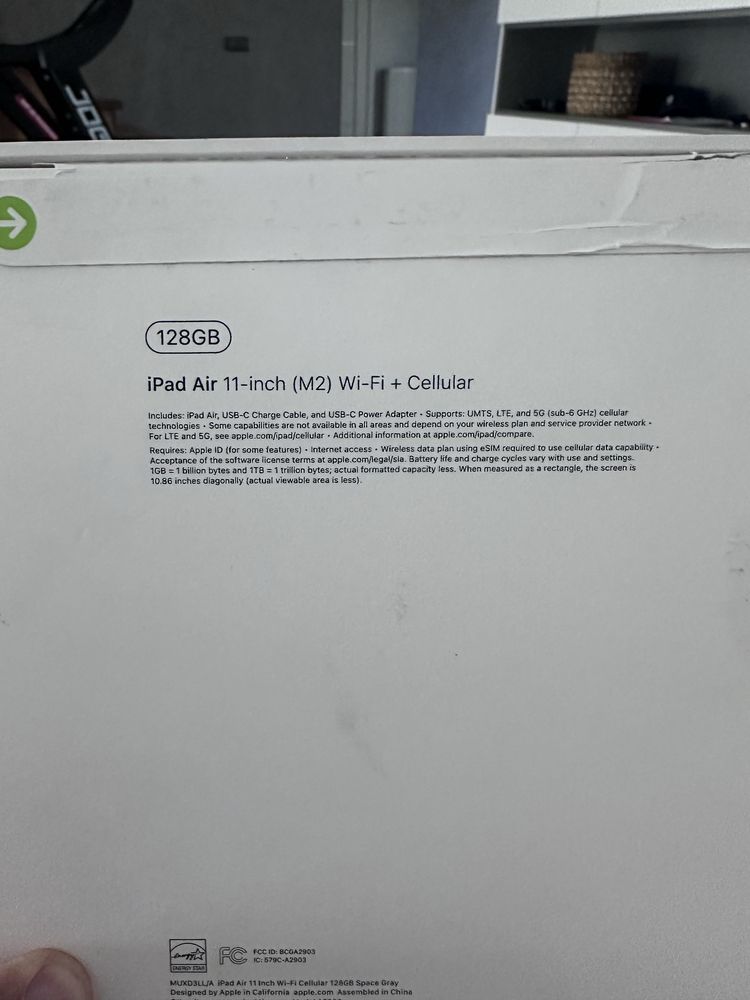 Apple iPad Air 11 М2 2024 Wi-Fi + Cellular 128GB Space Gray (MUXD3)