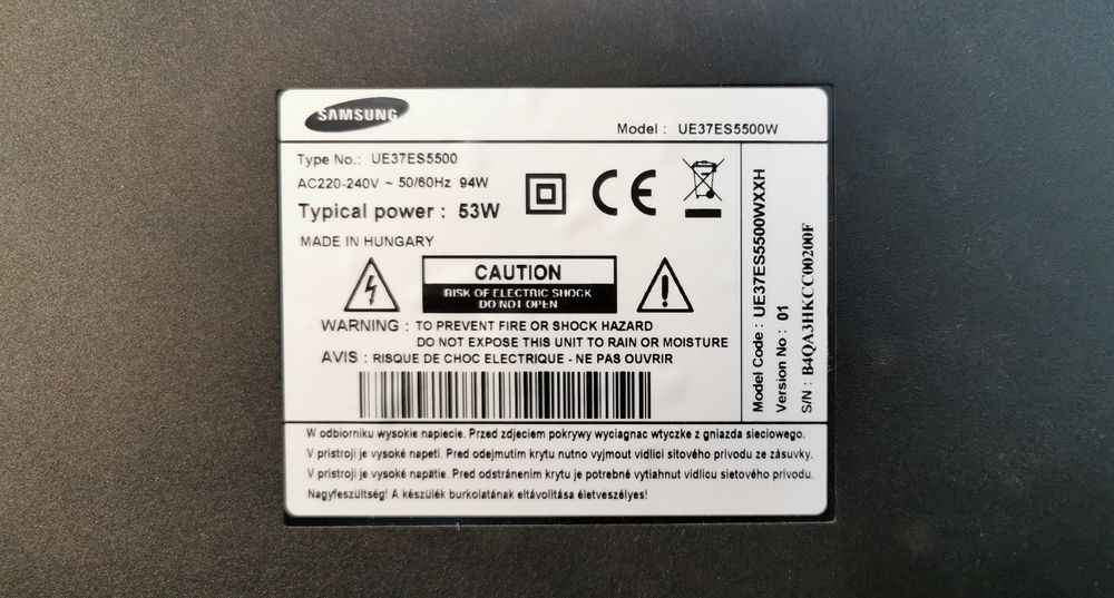 ! Telewizor SAMSUNG SMART TV UE37ES5500 LED LCD 37" Poznań