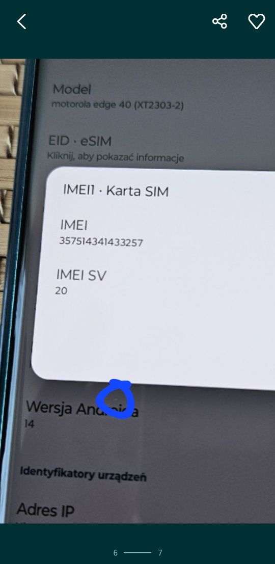 Smartfon Motorola Edge 40 8/256
