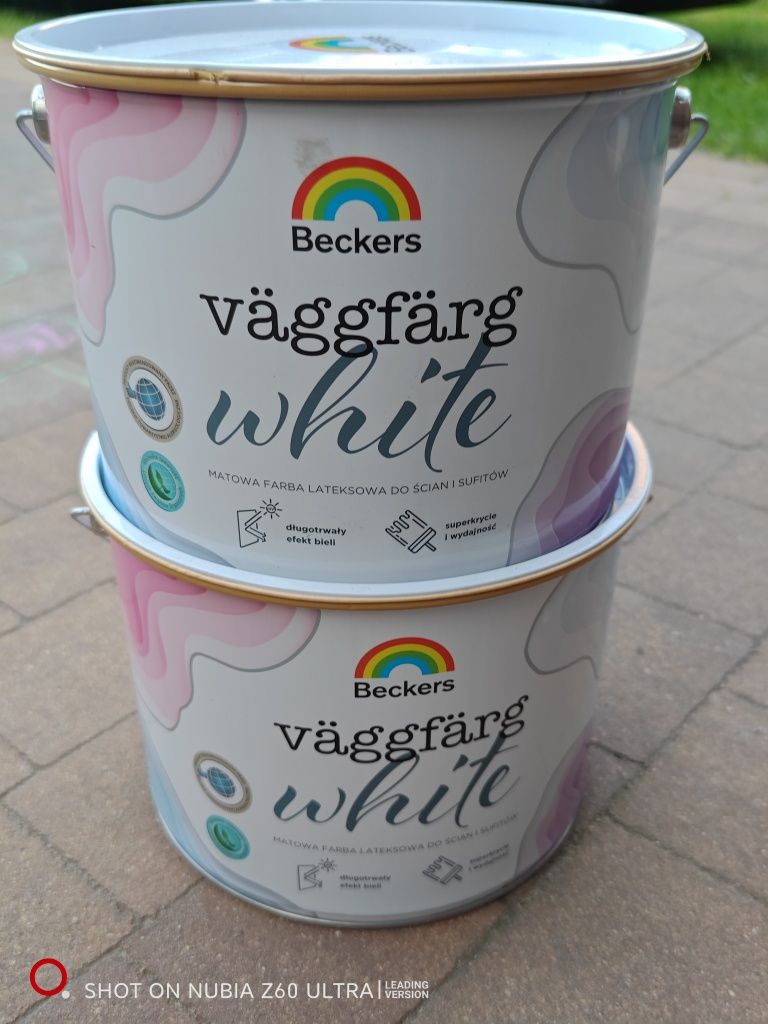 Farba biała Beckers Vaggfarg