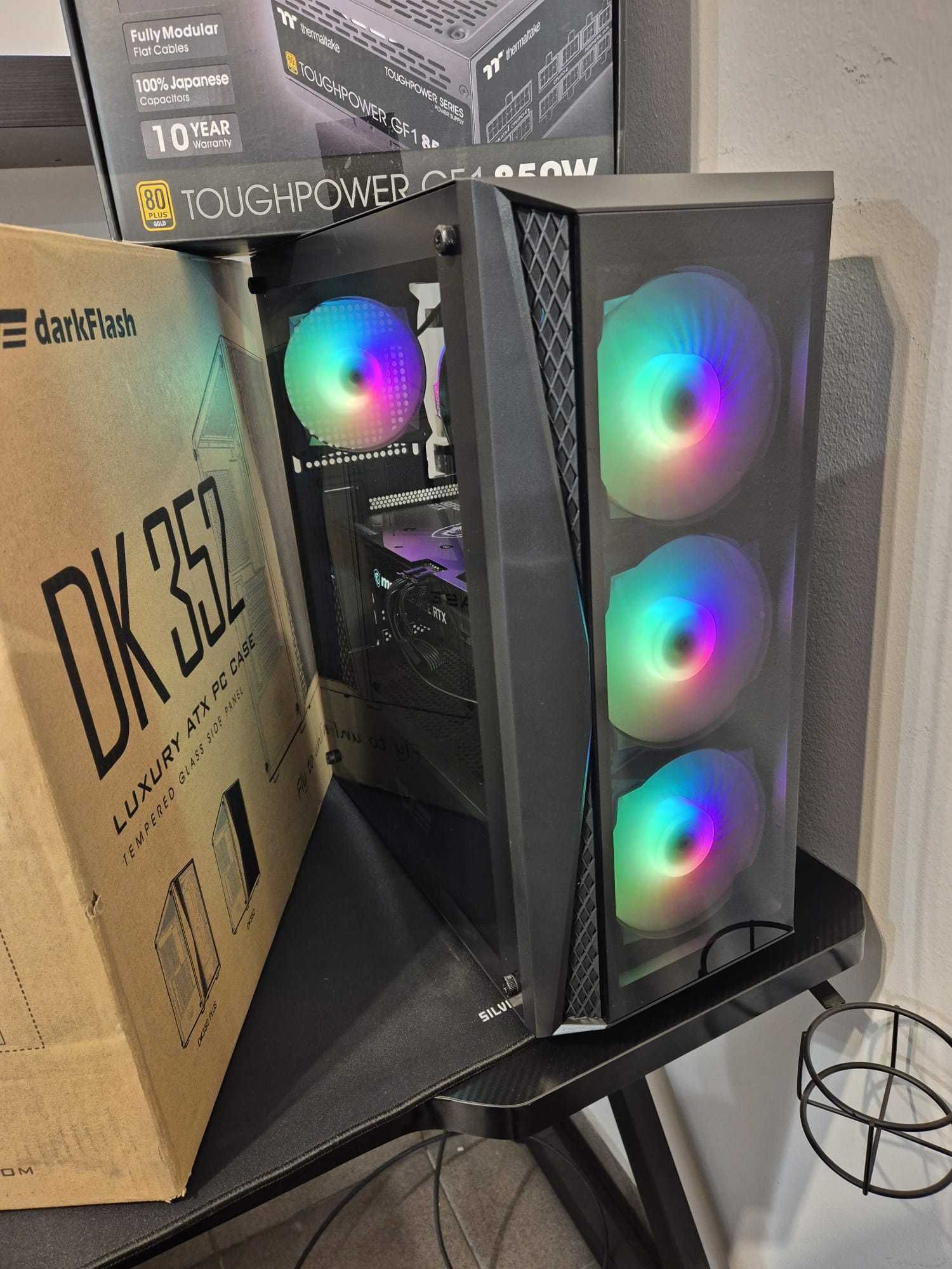 Komputer do gier Ryzen 7 RTX 3060Ti 32GB ram SSD RGB