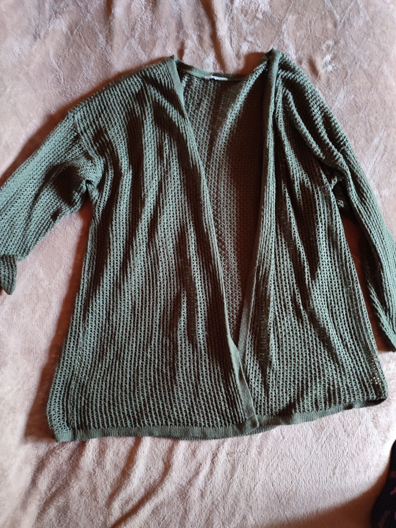 Kardigan narzutka zielona roz.M/L