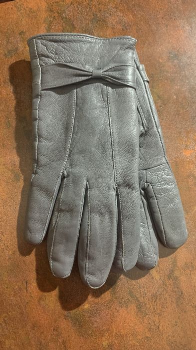 Кашемировый шарф. Кожаные перчатки р. М, L