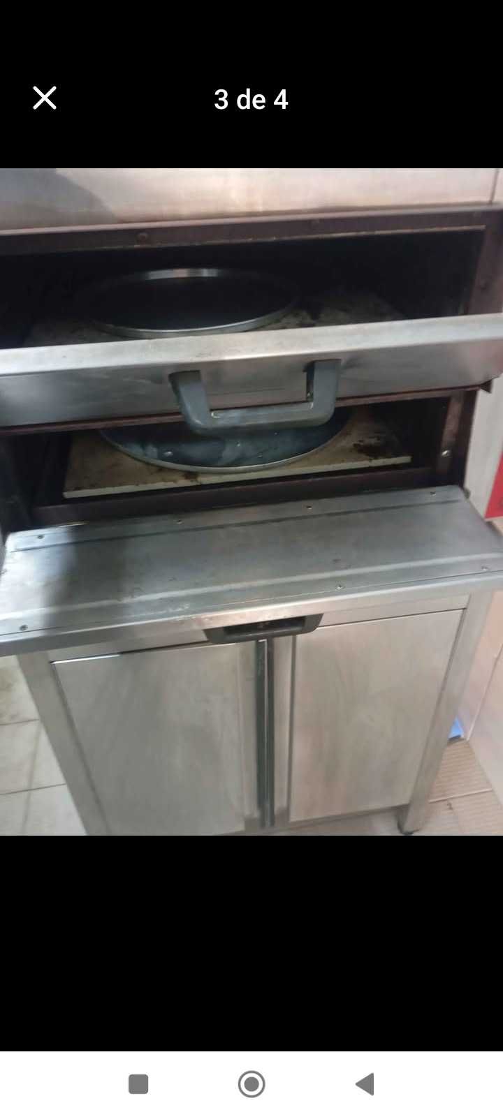 Forno pizza industrial a funcionar muito bem