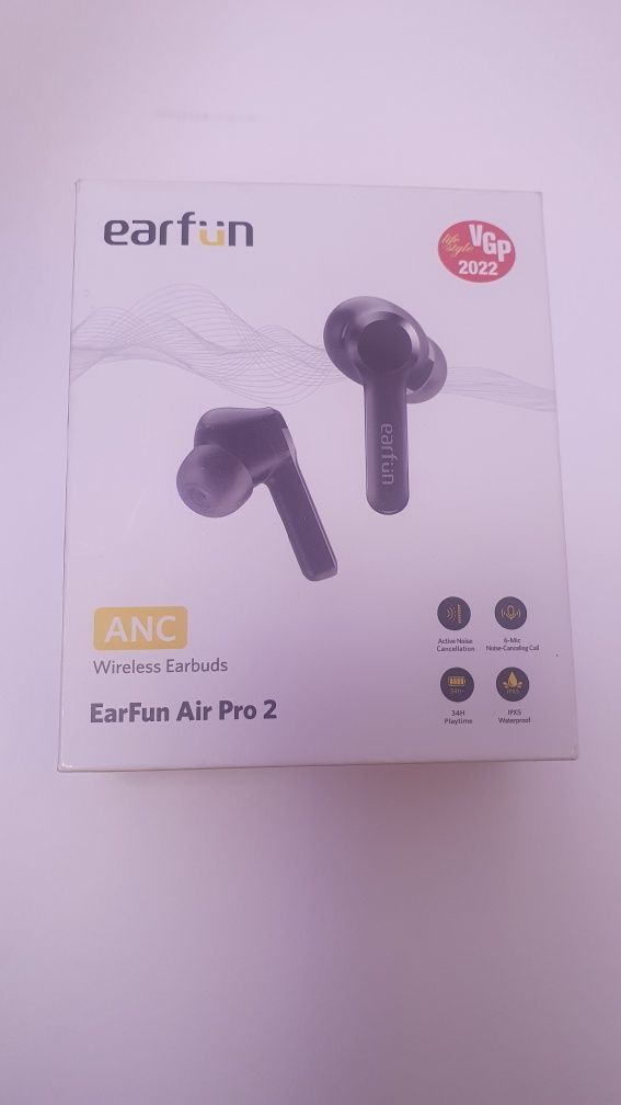 Навушники earfun air pro 2, anc чорне earfun