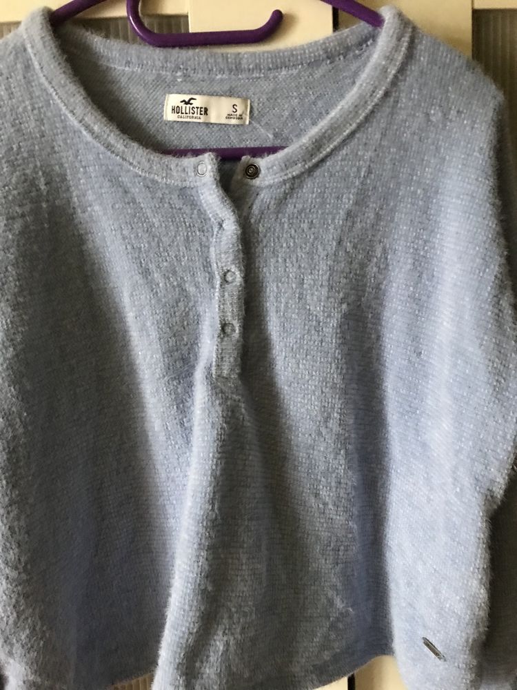 Sweter Holister niebieski