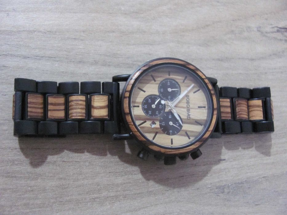 Zegarek męski drewniany na bransolecie Bobo Bird Max P09-1 bransoleta