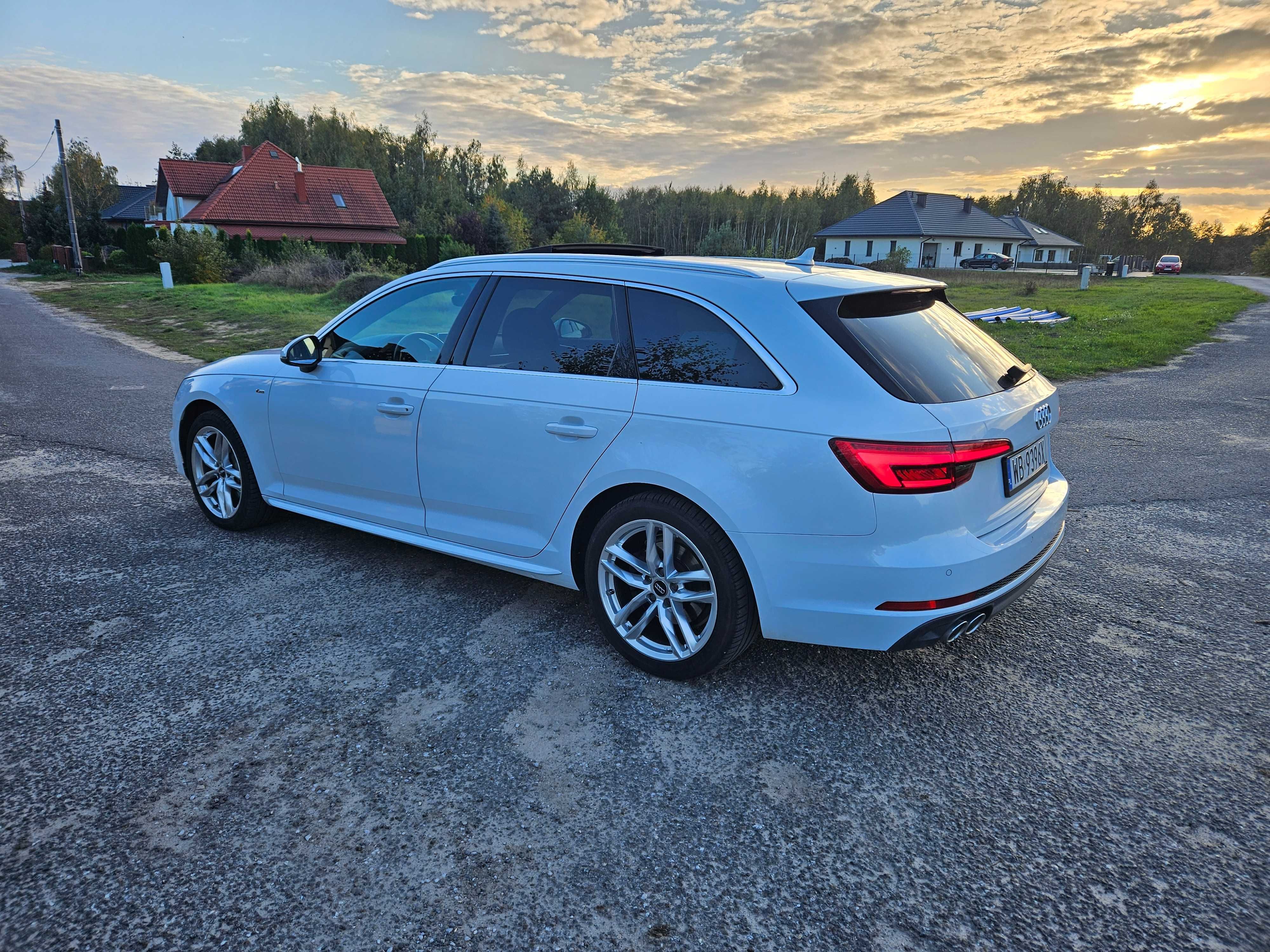 Biała strzała, 100%orginał,190 km, s-line, s-tronic, panorama ful-led