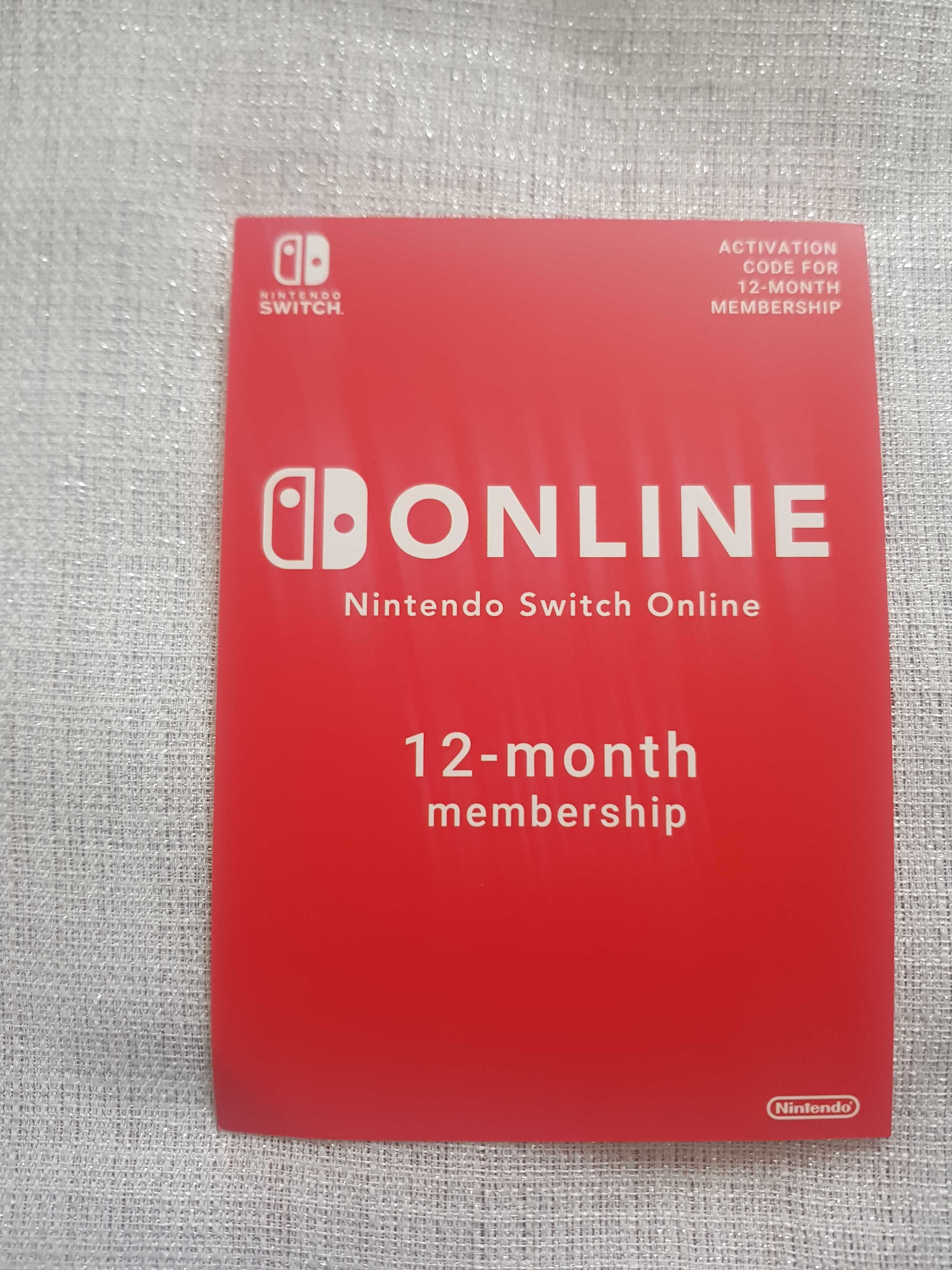 Nintendo Switch ONLINE 12 miesięcy członkostwo na prezent voucher