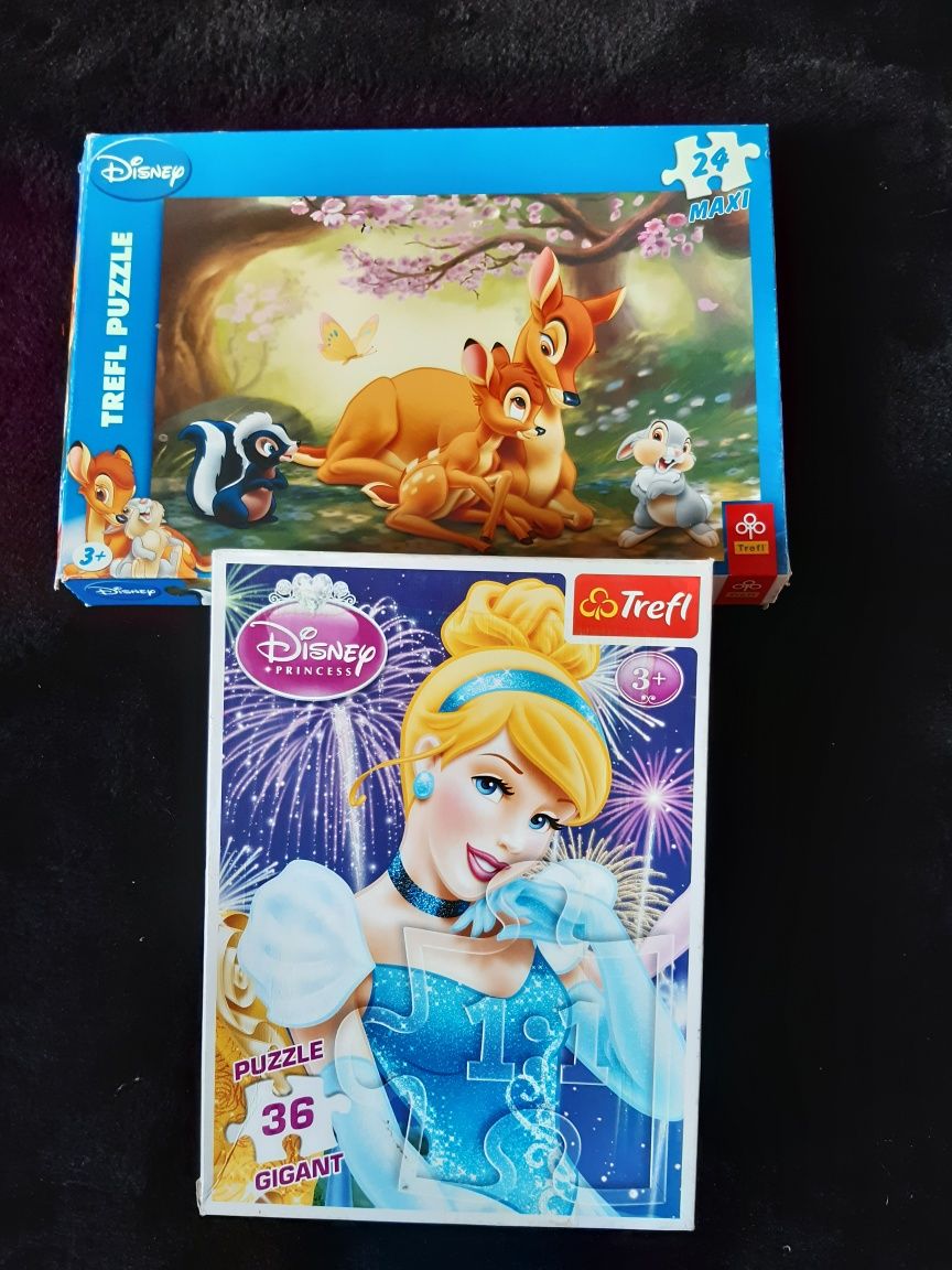 Puzzle 2 zestawy, puzzle maxi