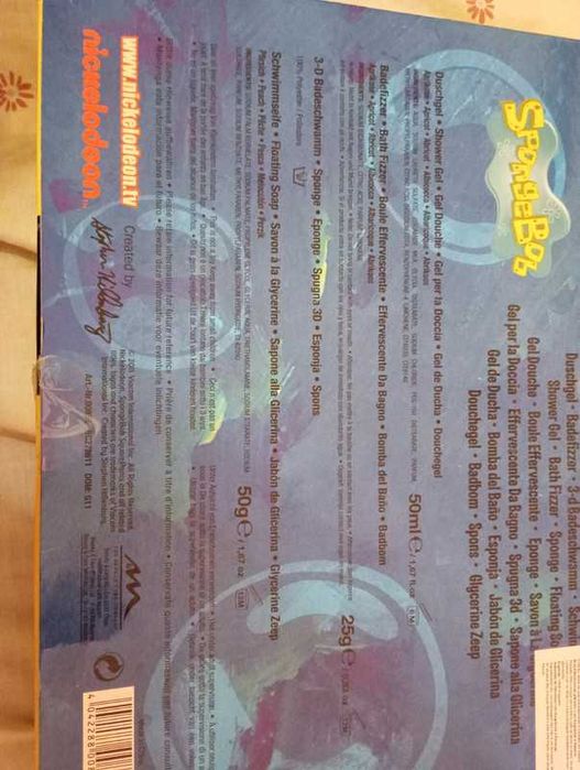 Kit de banho do SpongeBob