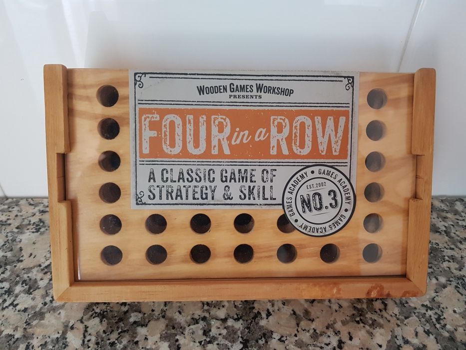 Jogo 4 EM LINHA - Em Madeira - NOVO